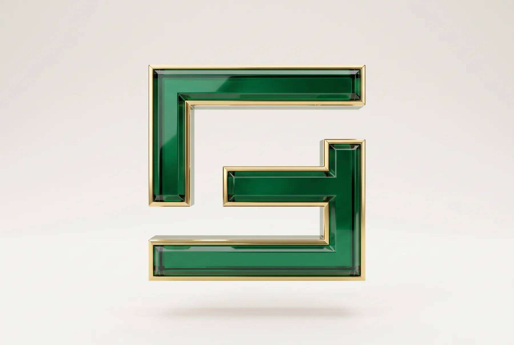 Emerald Gold Effect AI-generated design created with this prompt