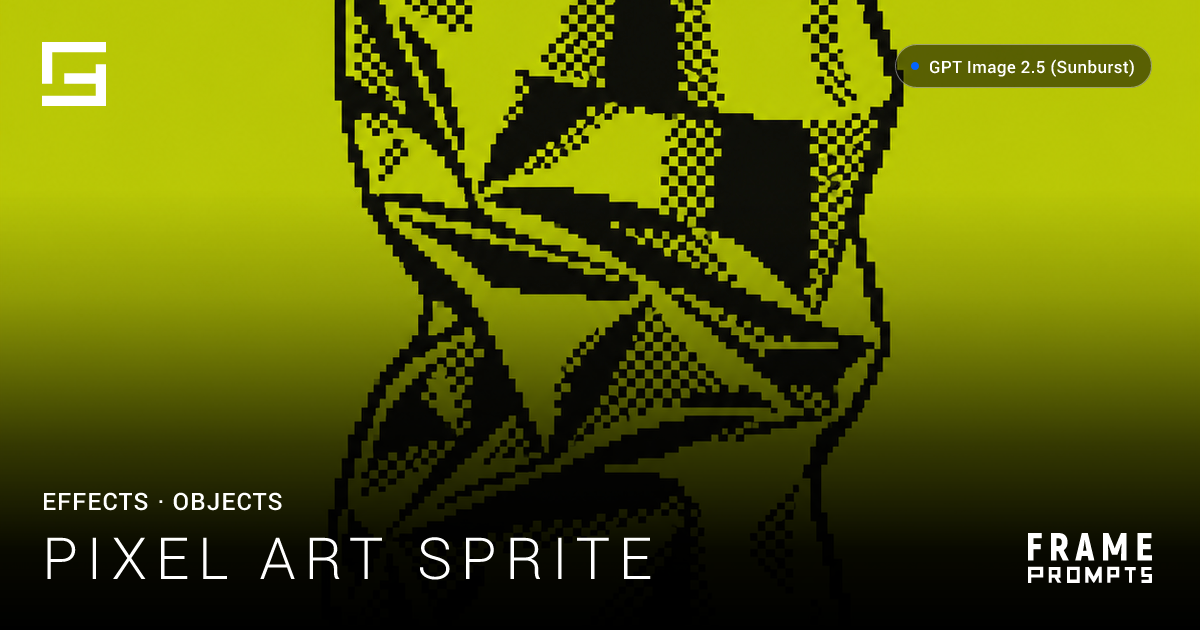 Pixel Art Sprite — Free AI Prompt | FramePrompts