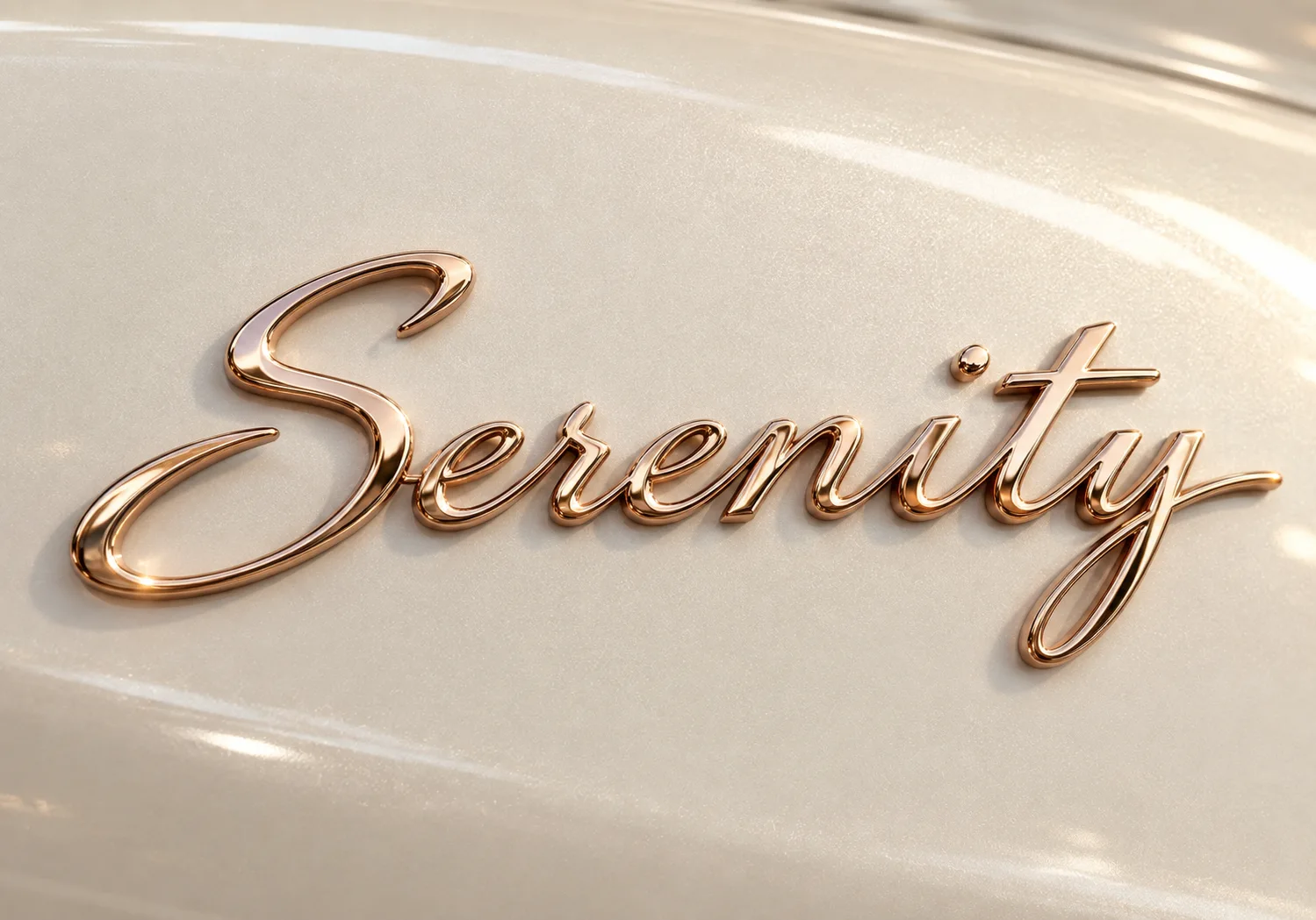 Custom 3D Metallic Car Emblem Text Effect AI-generated design created with this prompt