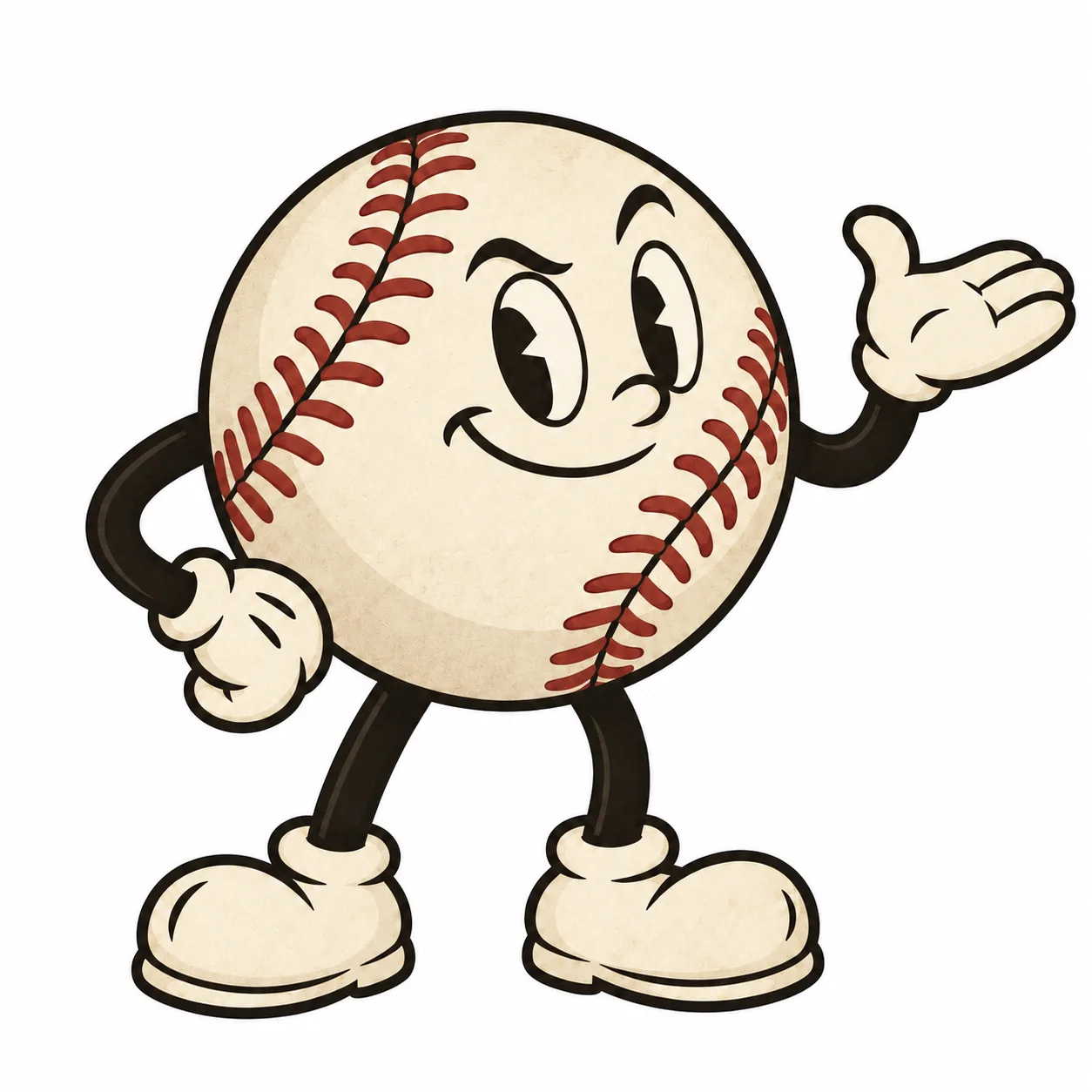 Vintage Rubber Hose Mascot Characters AI-generated design created with this prompt