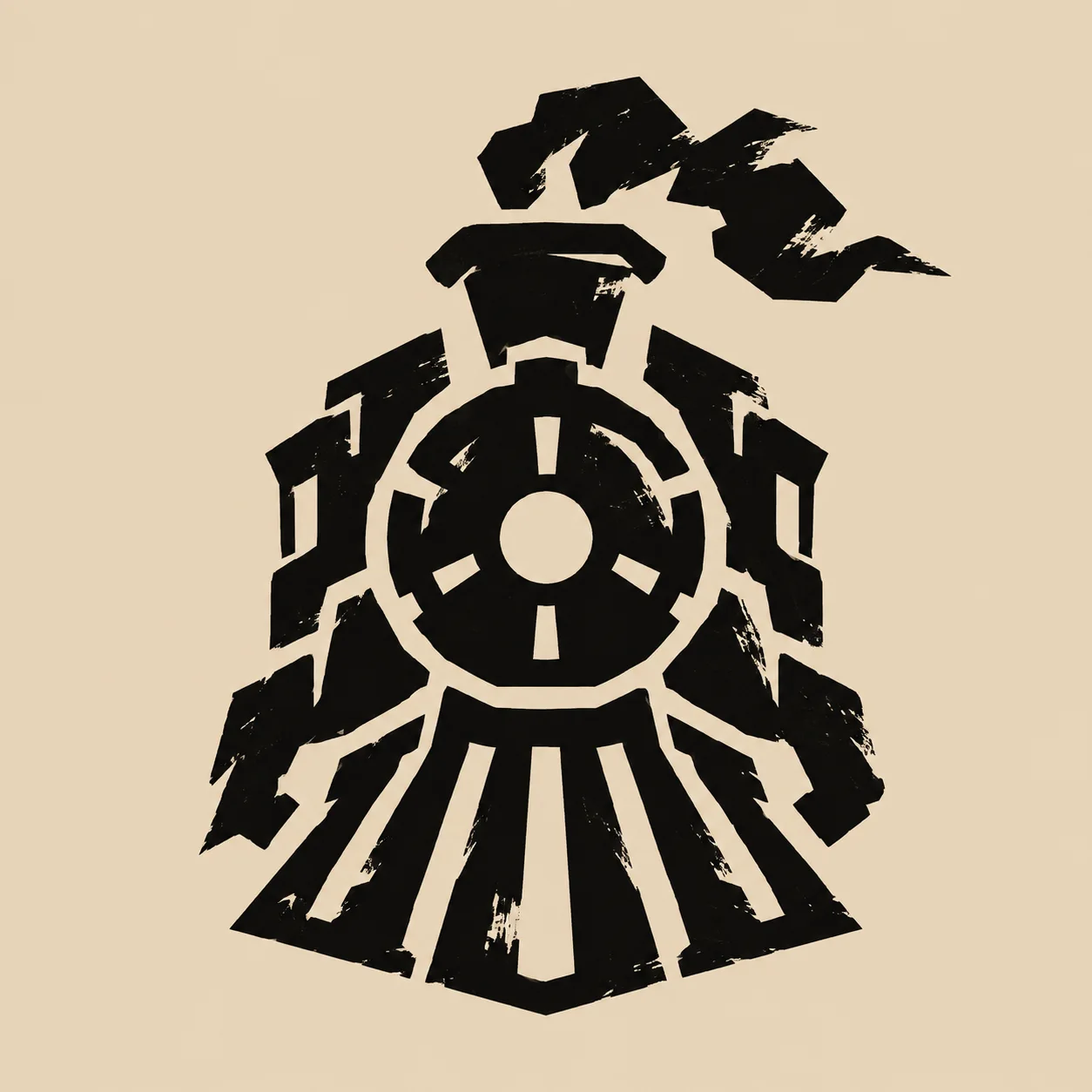 Brutalist Stencil Emblem Generator AI-generated design created with this prompt