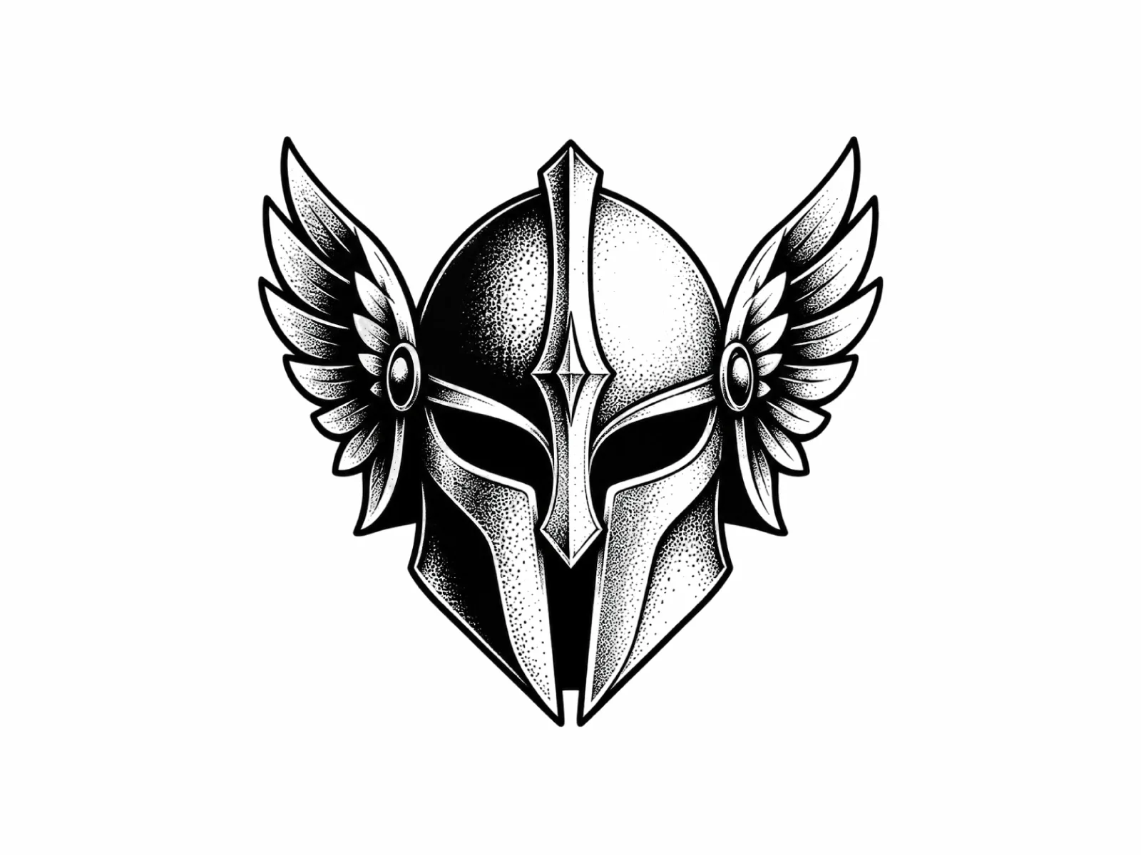 Blackwork Tattoo Flash AI-generated design created with this prompt