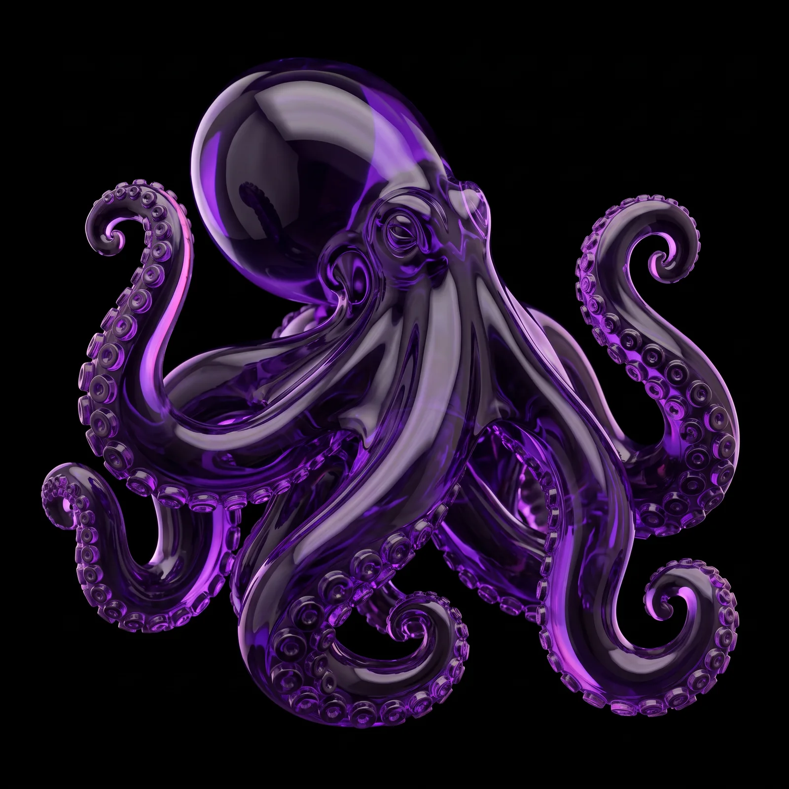 Purple Crystal Glass Texture AI-generated design created with this prompt