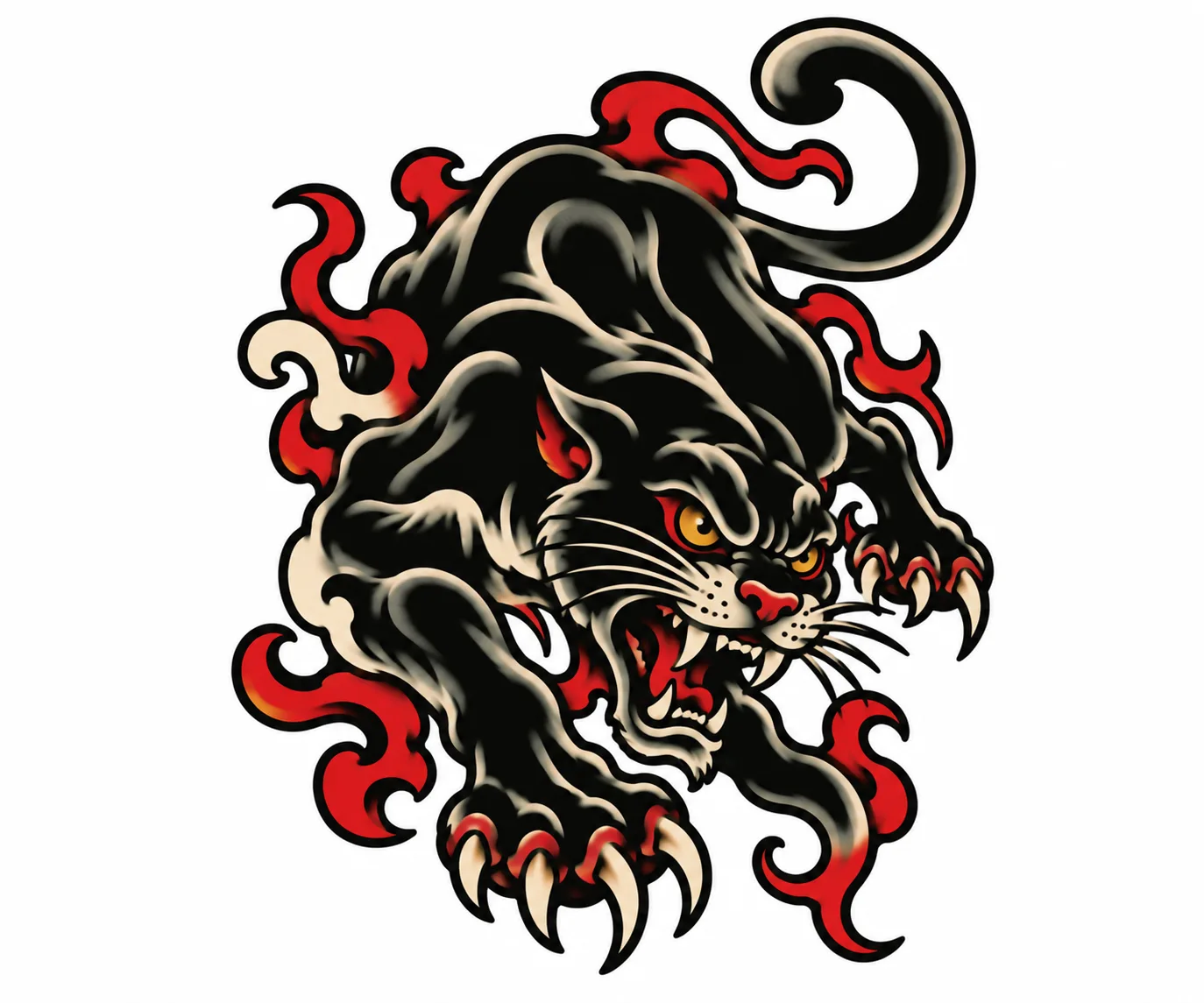 Japanese Tattoo Flash Emblem Generator AI-generated design created with this prompt