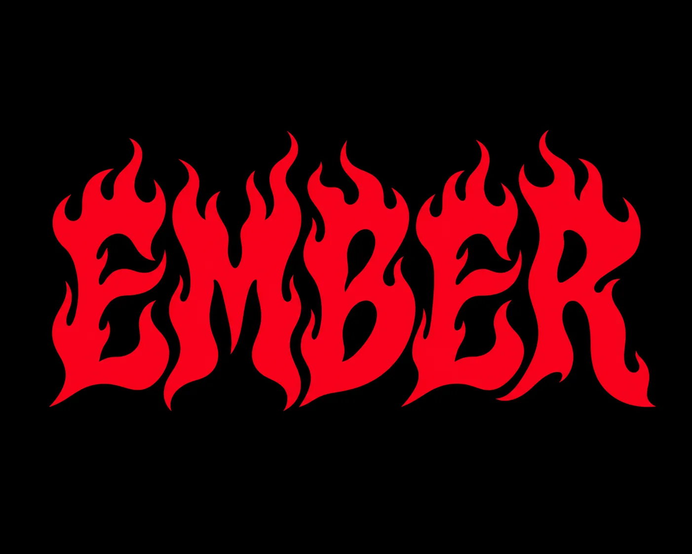 Red Flame Lettering Text Effect AI-generated design created with this prompt