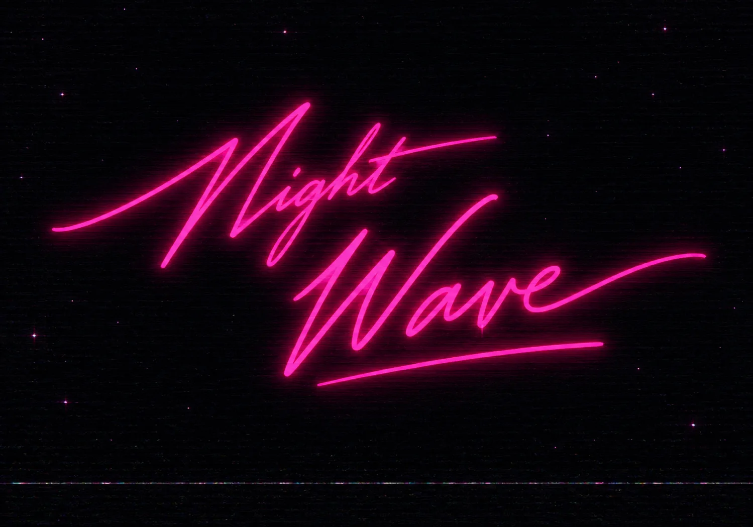 1980s Hot Pink Neon Signature AI-generated design created with this prompt
