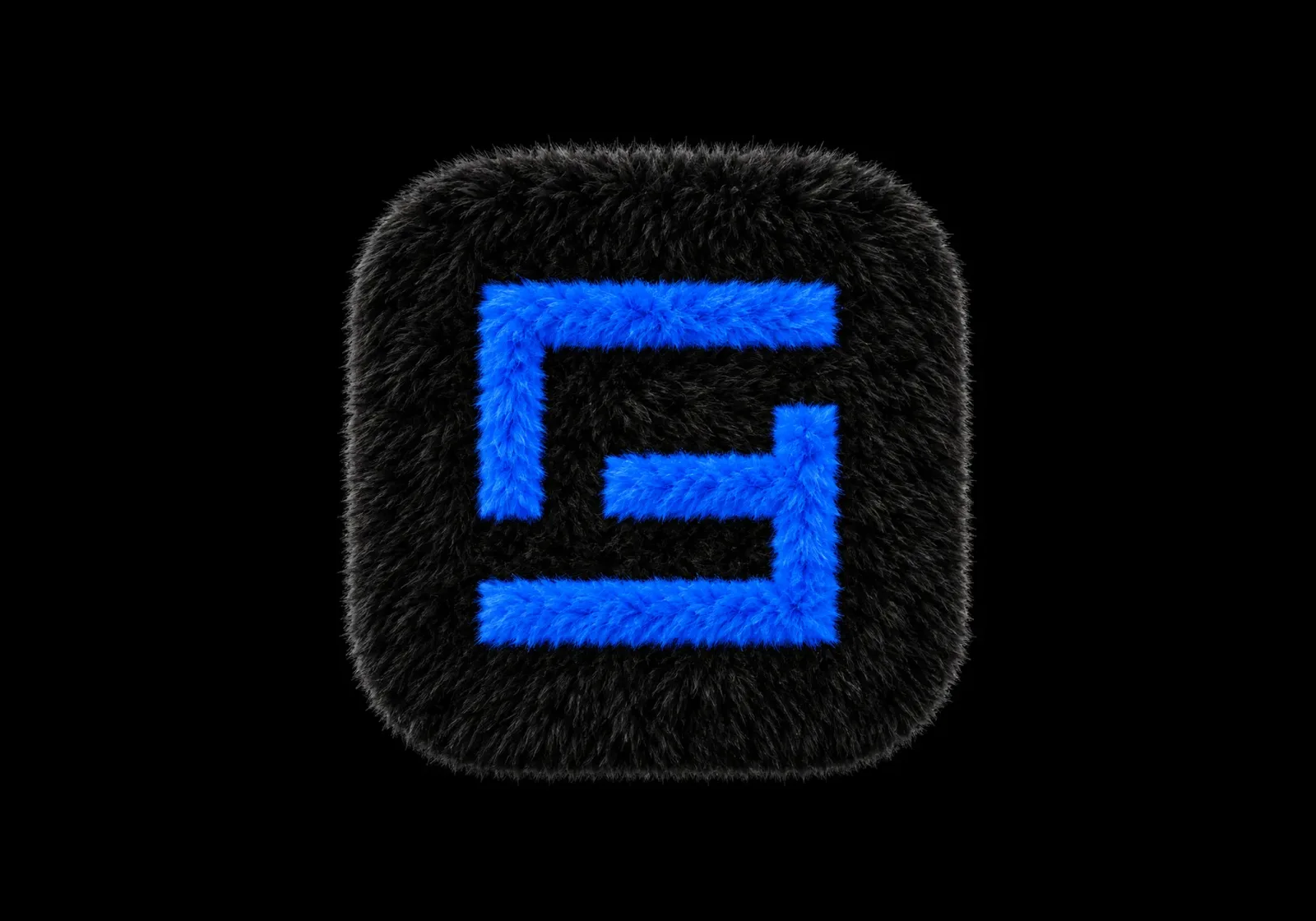 Fluffy logo effect AI-generated design created with this prompt