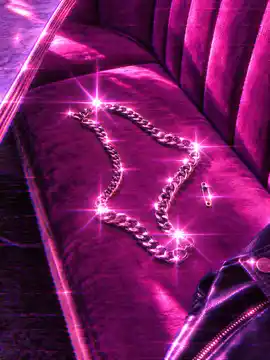 Pink VHS Sparkle Photo Filter AI-generated design created with this prompt