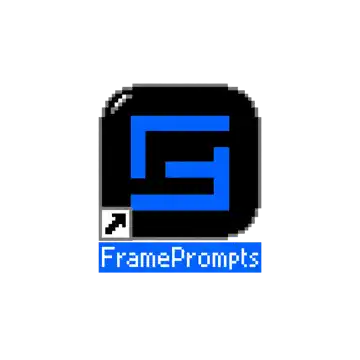 Retro Pixel Art Logo Shortcut Icon AI-generated design created with this prompt