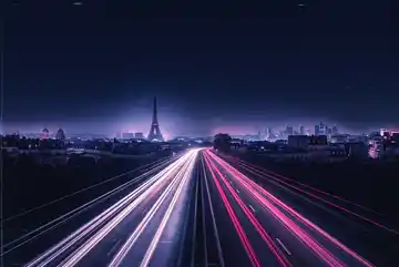 City Synthwave Night AI-generated design created with this prompt