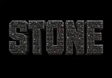 Glitter Brick Text Effect AI-generated design created with this prompt