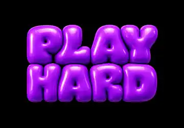 Toxic Violet Soft Bubble Text Effect AI-generated design created with this prompt